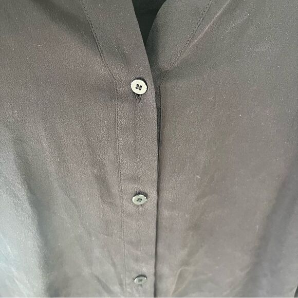 Allsaints Black Silk Button-up Blouse - Picture 7 of 7